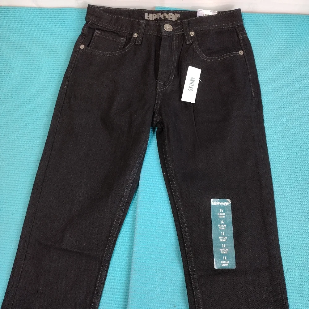 Uprear Skinny Jean Junior Girls Extra Slim Fit Straight Leg Jeans 14R - Picture 5 of 11